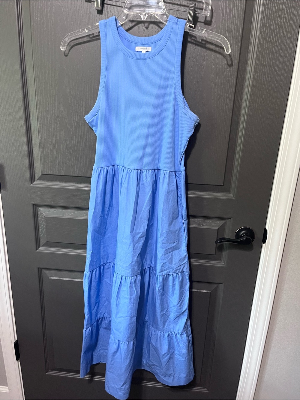 Maurices Ribbed Tank in Sky Blue